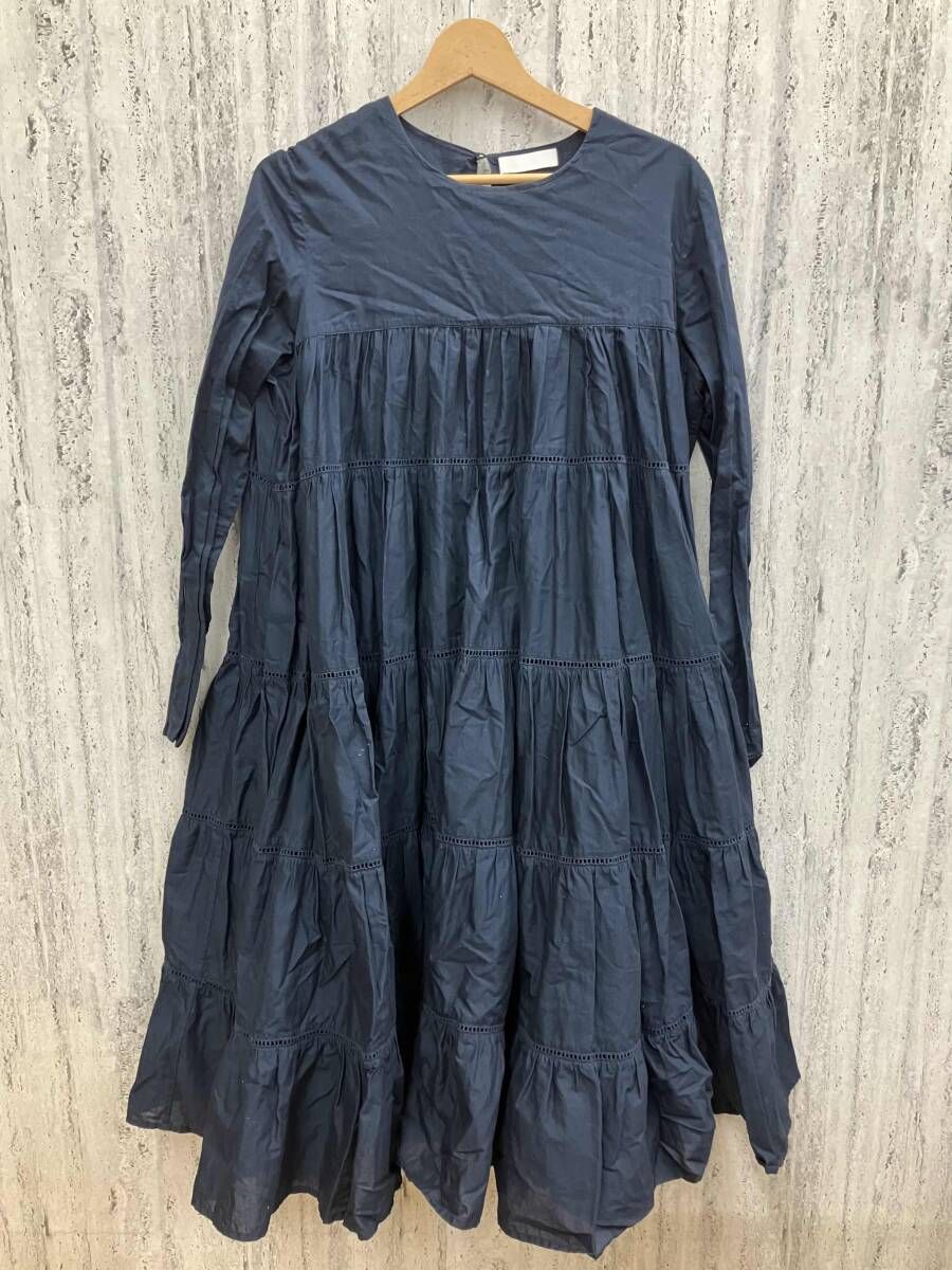 Merlette マーレット 長袖 ワンピース ネイビー XSサイズ - メルカリ