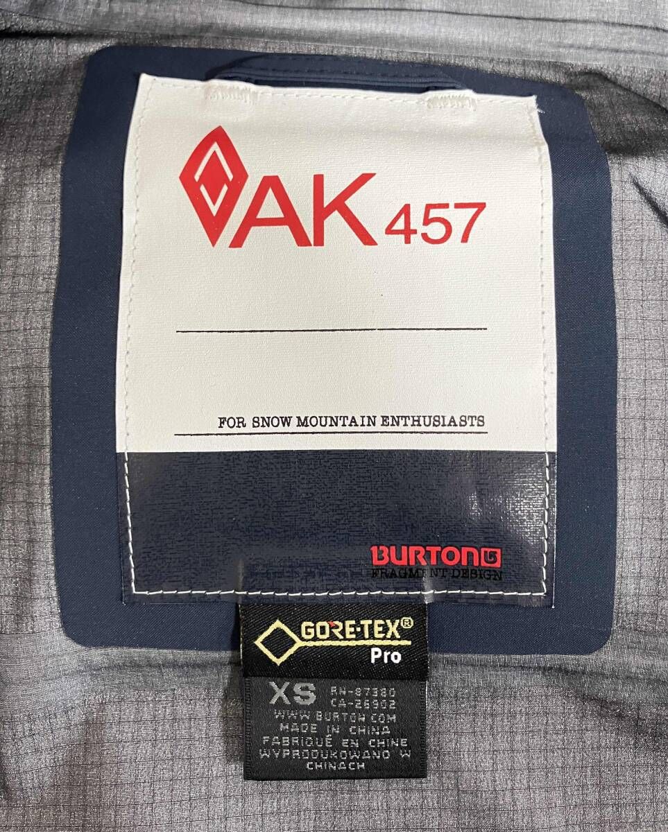 BURTON ジャケット サイズXS ネイビー AK 457 GORETEX PRO ジャンパー ブルゾン ジャケット アウター メンズ
