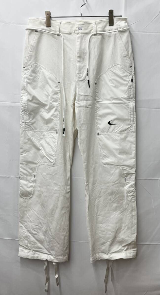 NIKE × OFF-WHITE ナイキ×オフホワイト ロングパンツ CU 2500-100 NRG PANT 20 SS M ホワイト 通年