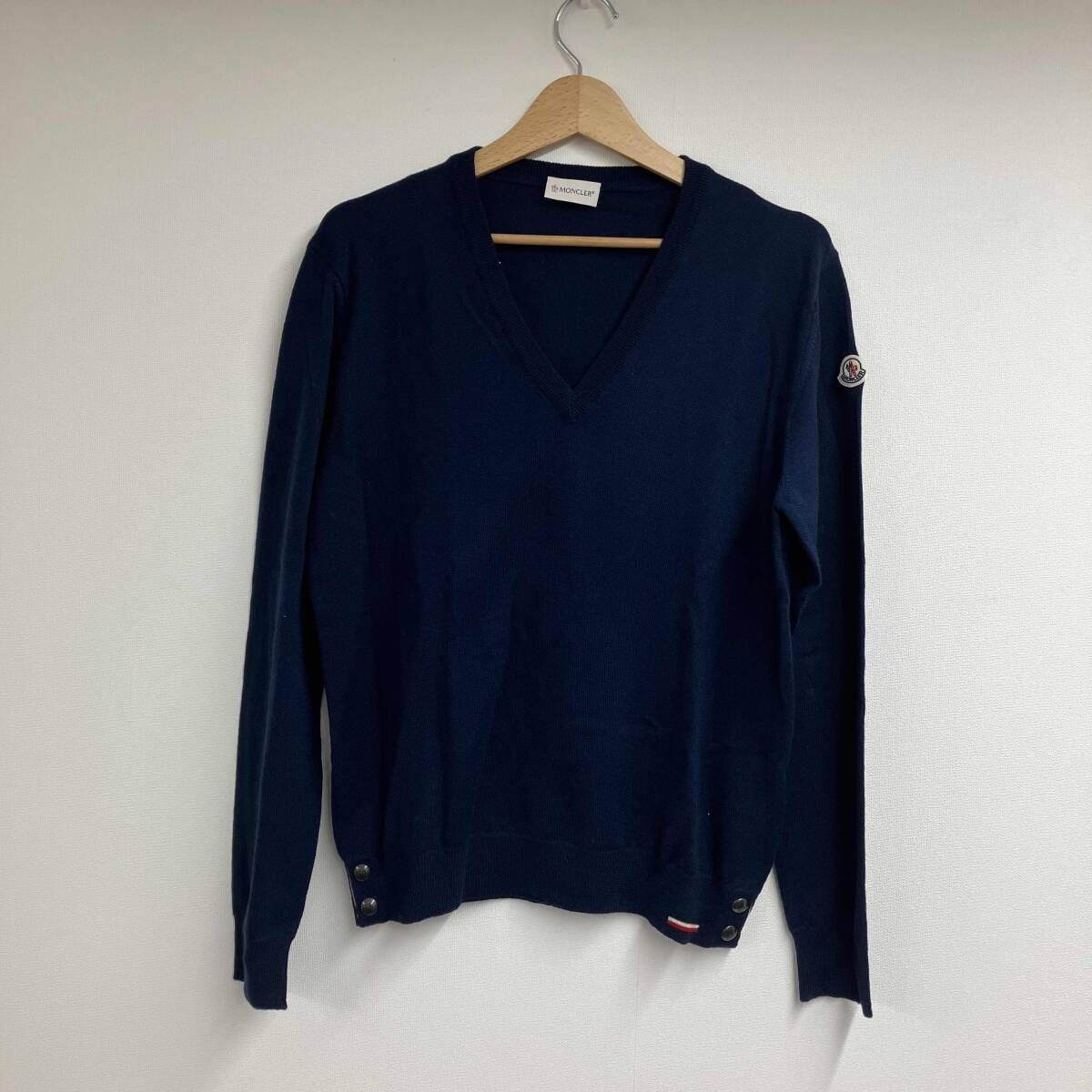 MONCLER TRICOT SCOLLO ネイビー