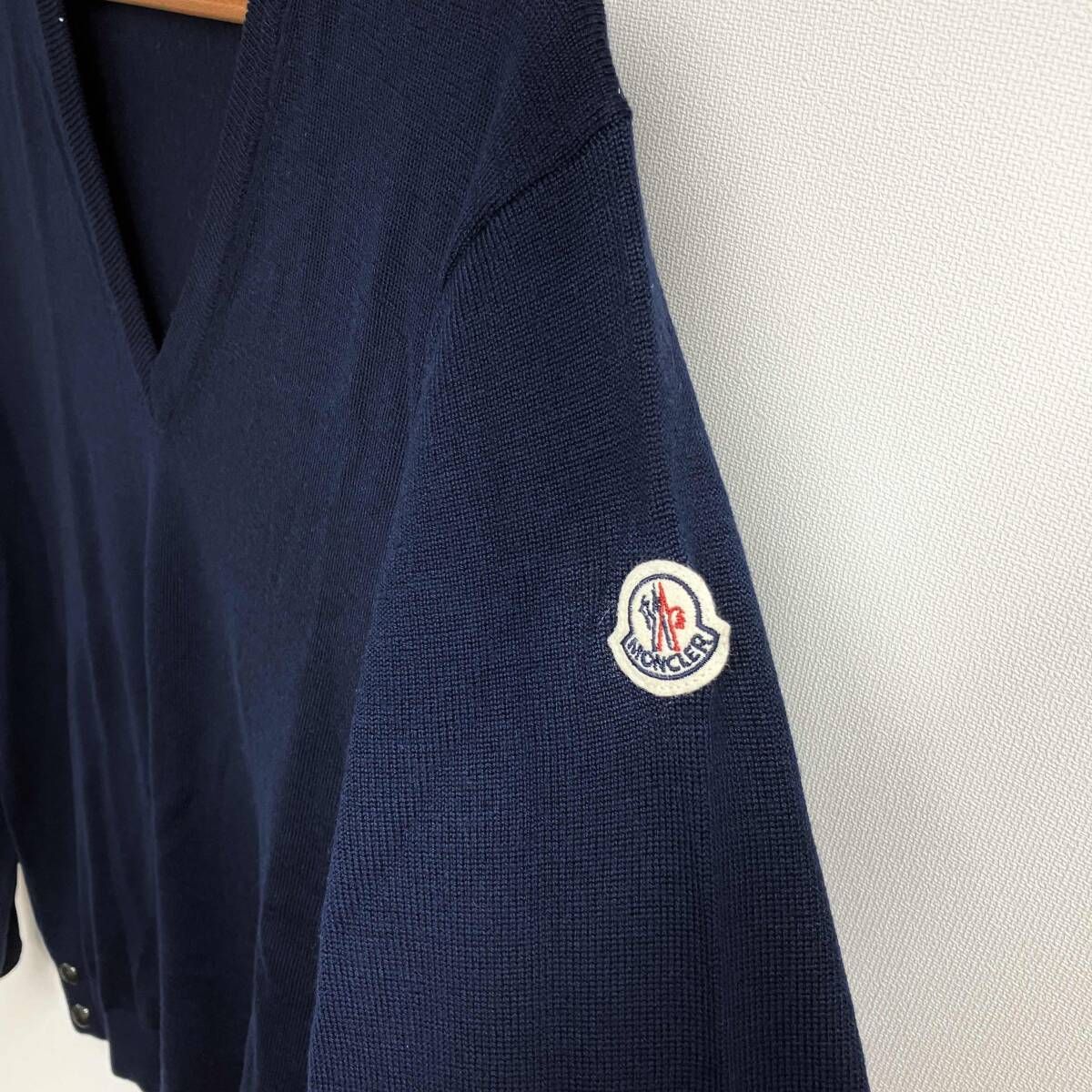  MONCLER TRICOT SCOLLO ネイビー ニット セーター トップス