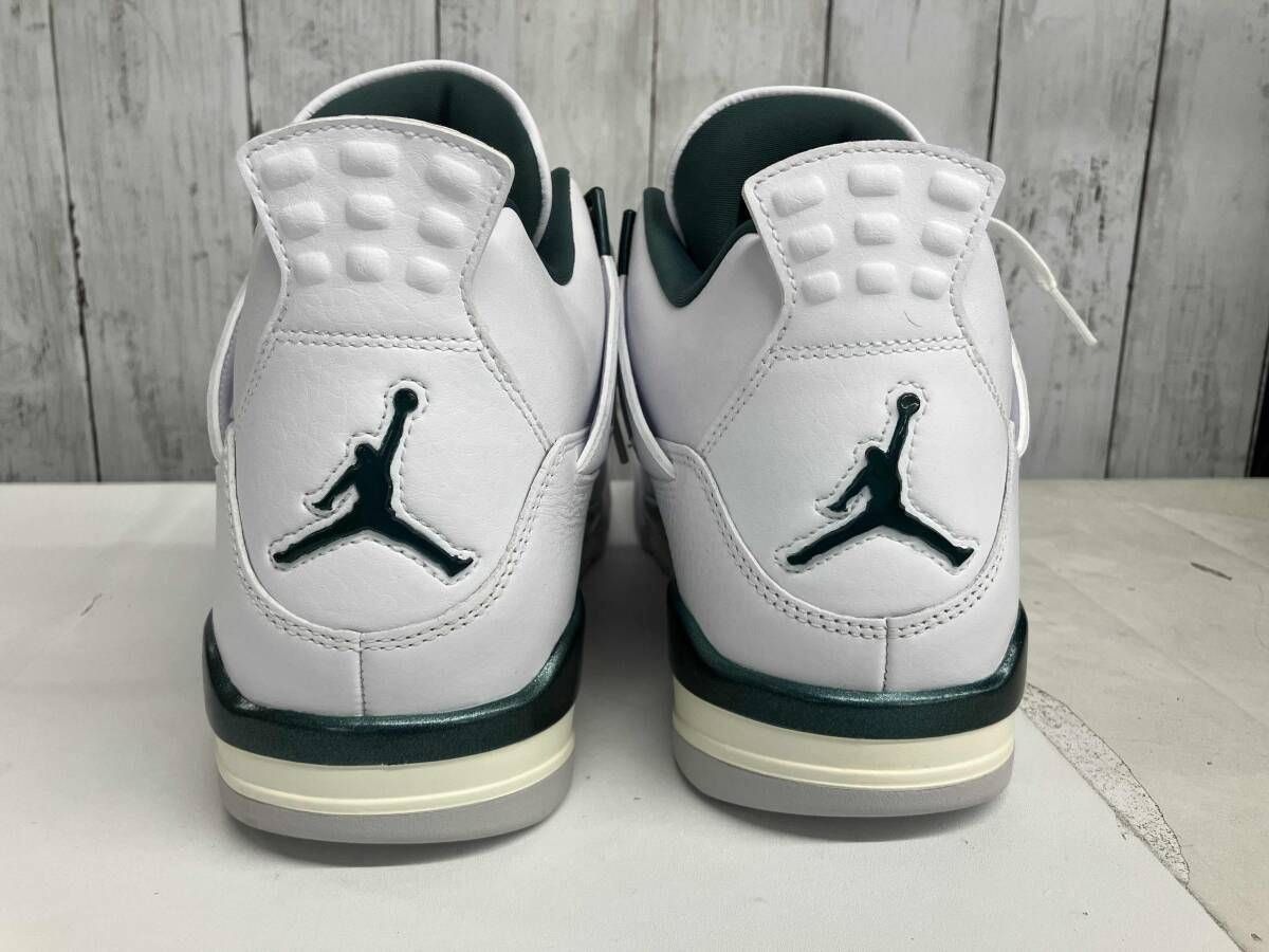  鑑定済み タグ付き NIKE AIR JORDAN 4 RETRO スニーカー エアジョーダン4 レトロ FQ 8138-103 ホワイト グリーン 29 cm スニーカー 靴