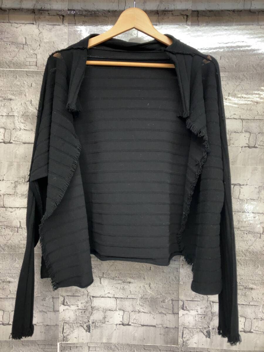 ISSEY MIYAKE プリーツカーディガン ブラック