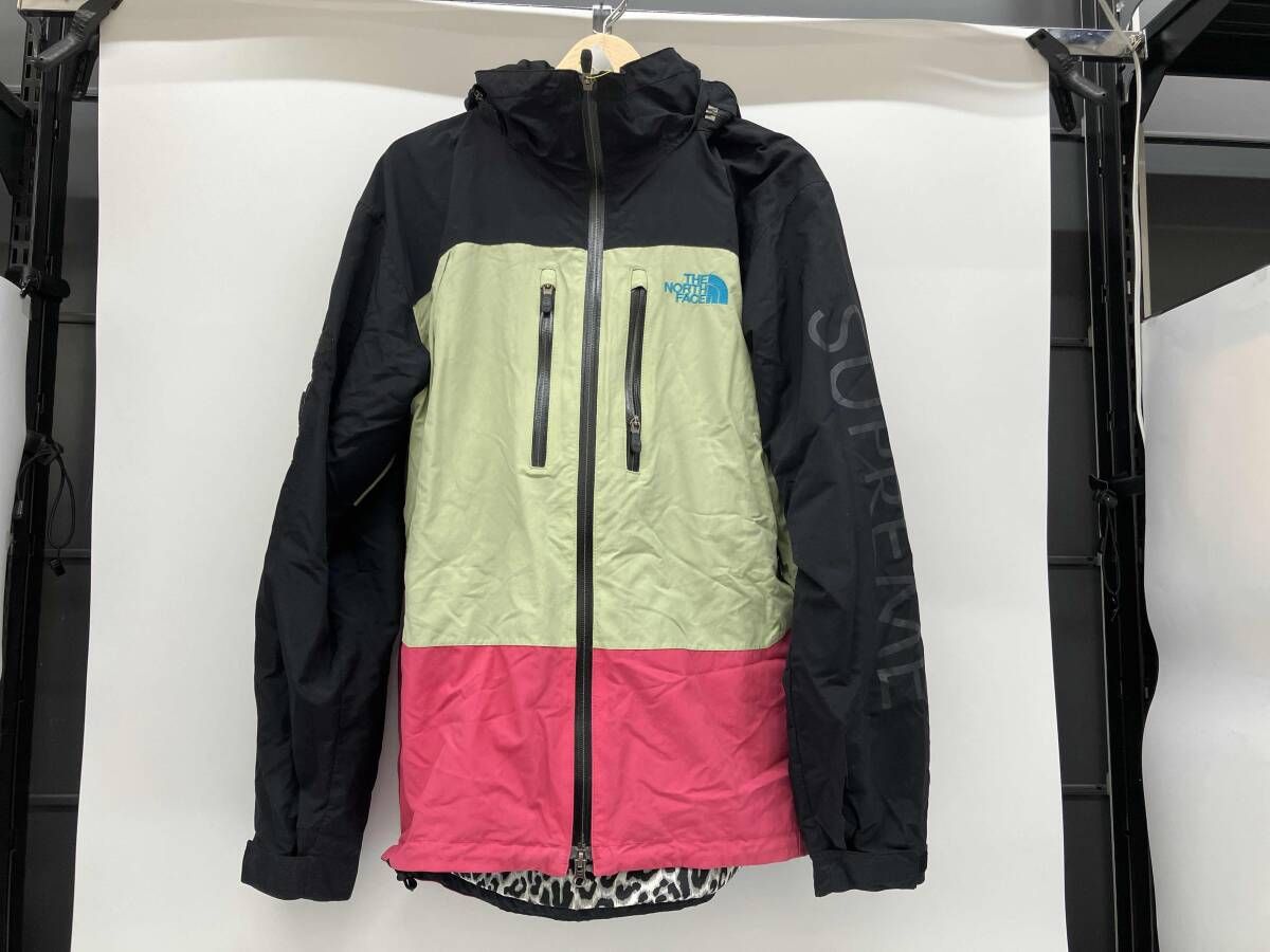 通年 SUPREME THE NORTH FACE 1 st GUIDE JACKET クレイジーパターン マウンテンパーカー ブラック×ピンク×グリーン