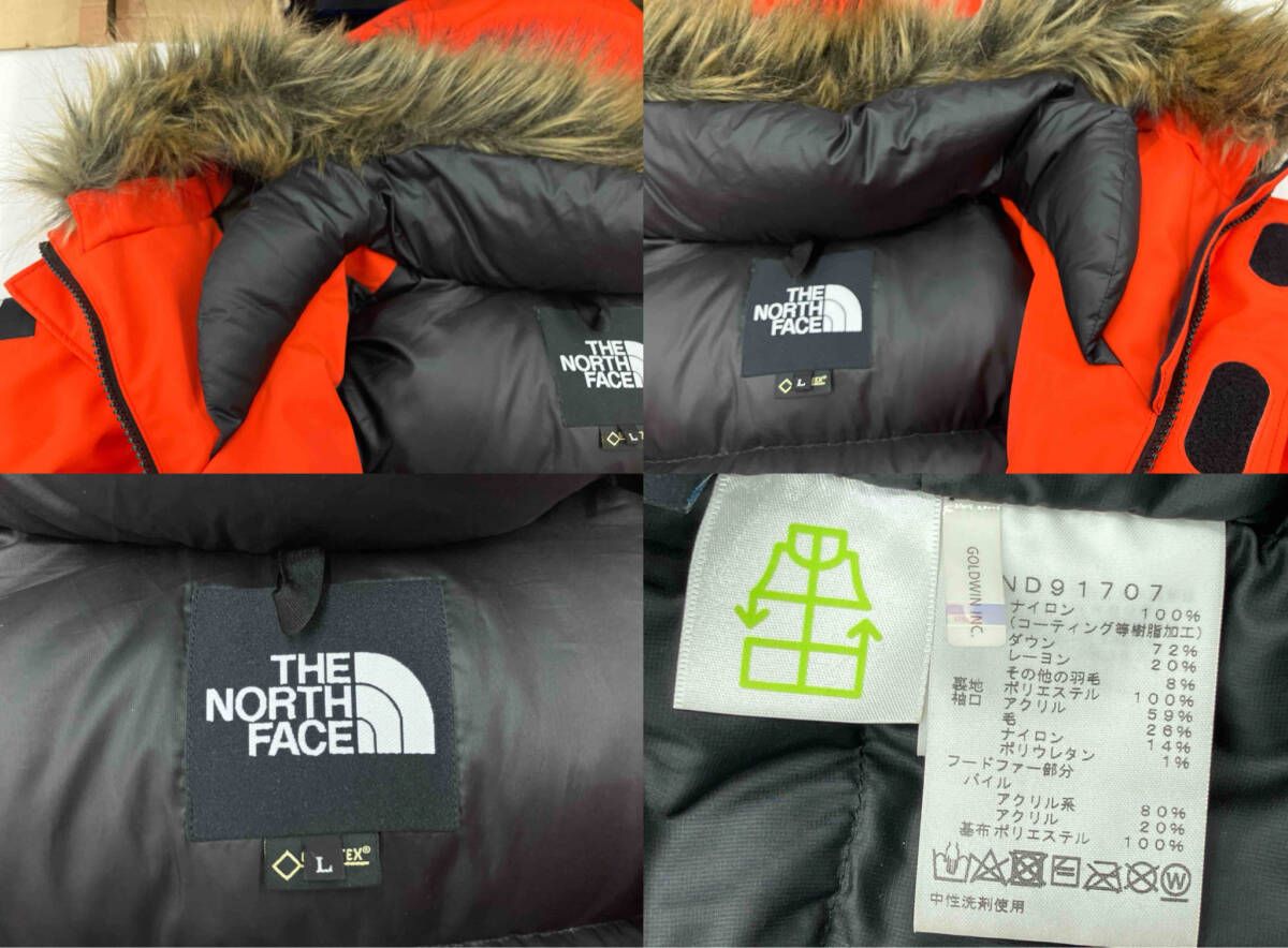 ノースフェイス|ダウンジャケット|ND 91707|オレンジ|L|ダウン72％レーヨン20％その他羽毛8％