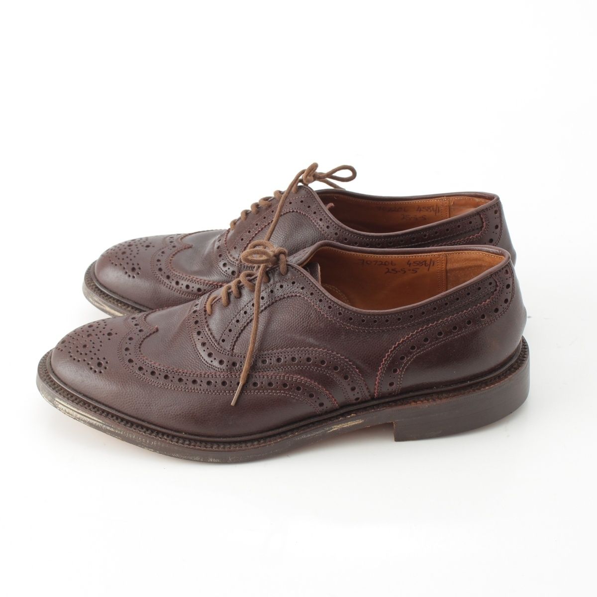  コムデギャルソンオムプリュス レザー メダリオン ドレスシューズ 707206 ブラウン 25-5-5 シューズ スーツ フォーマル ドレス