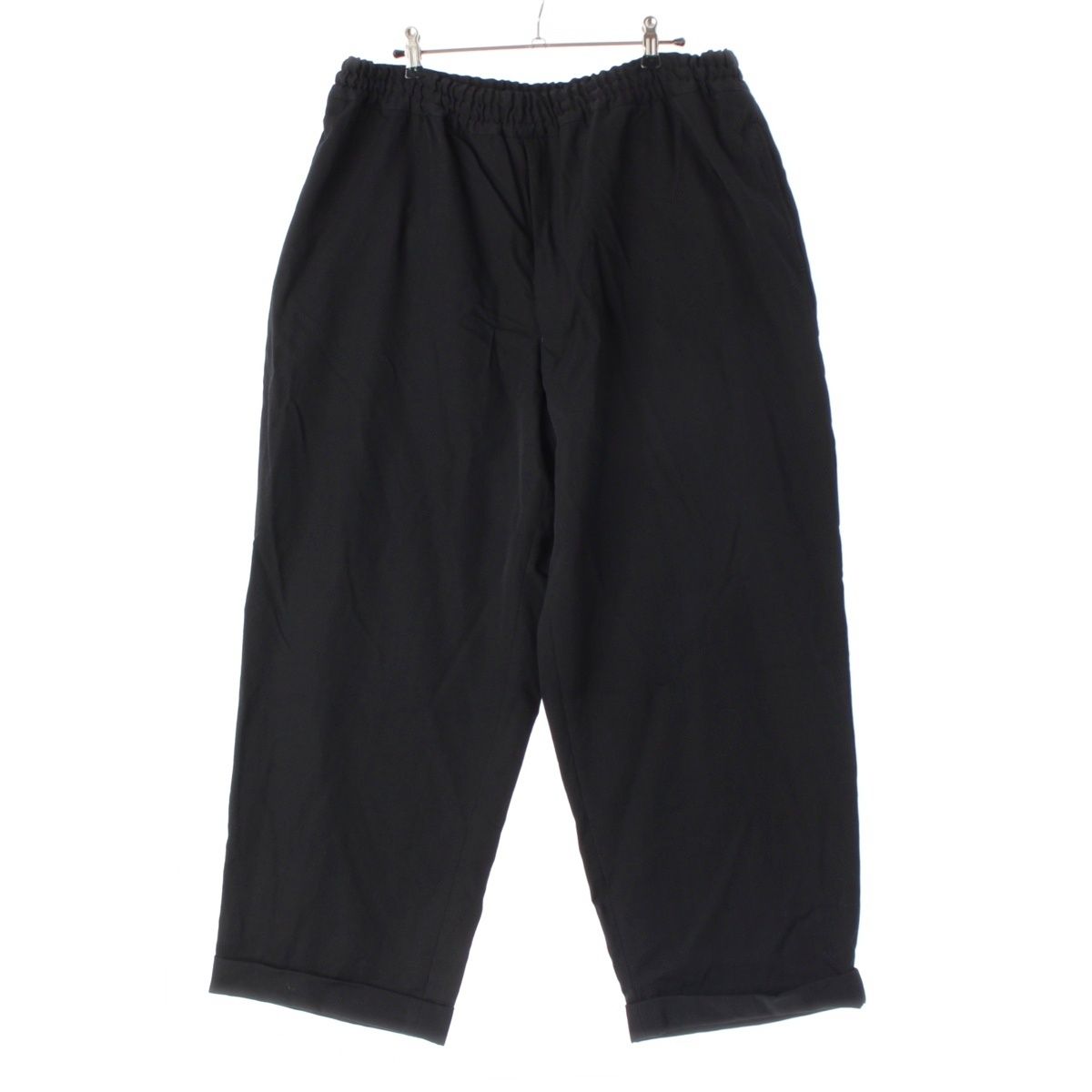コムデギャルソンオムプリュス AD 1990 91 SS ウール YZIP ワイド パンツ ボトムス PP-11060 S ブラック