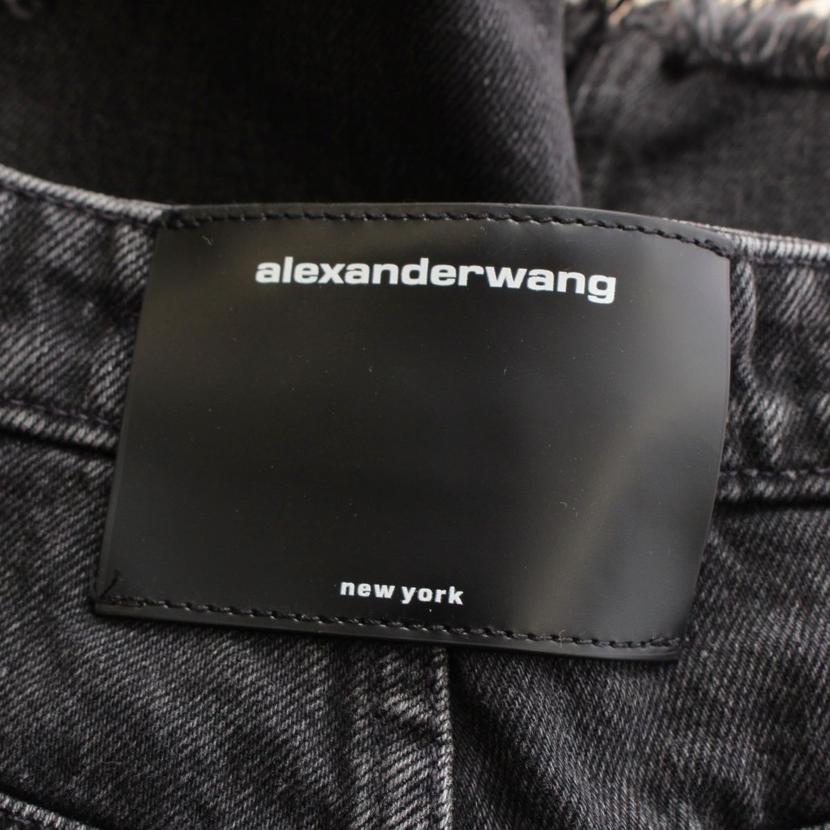 アレキサンダーワン コットン カットオフ デニム ショートパンツ  