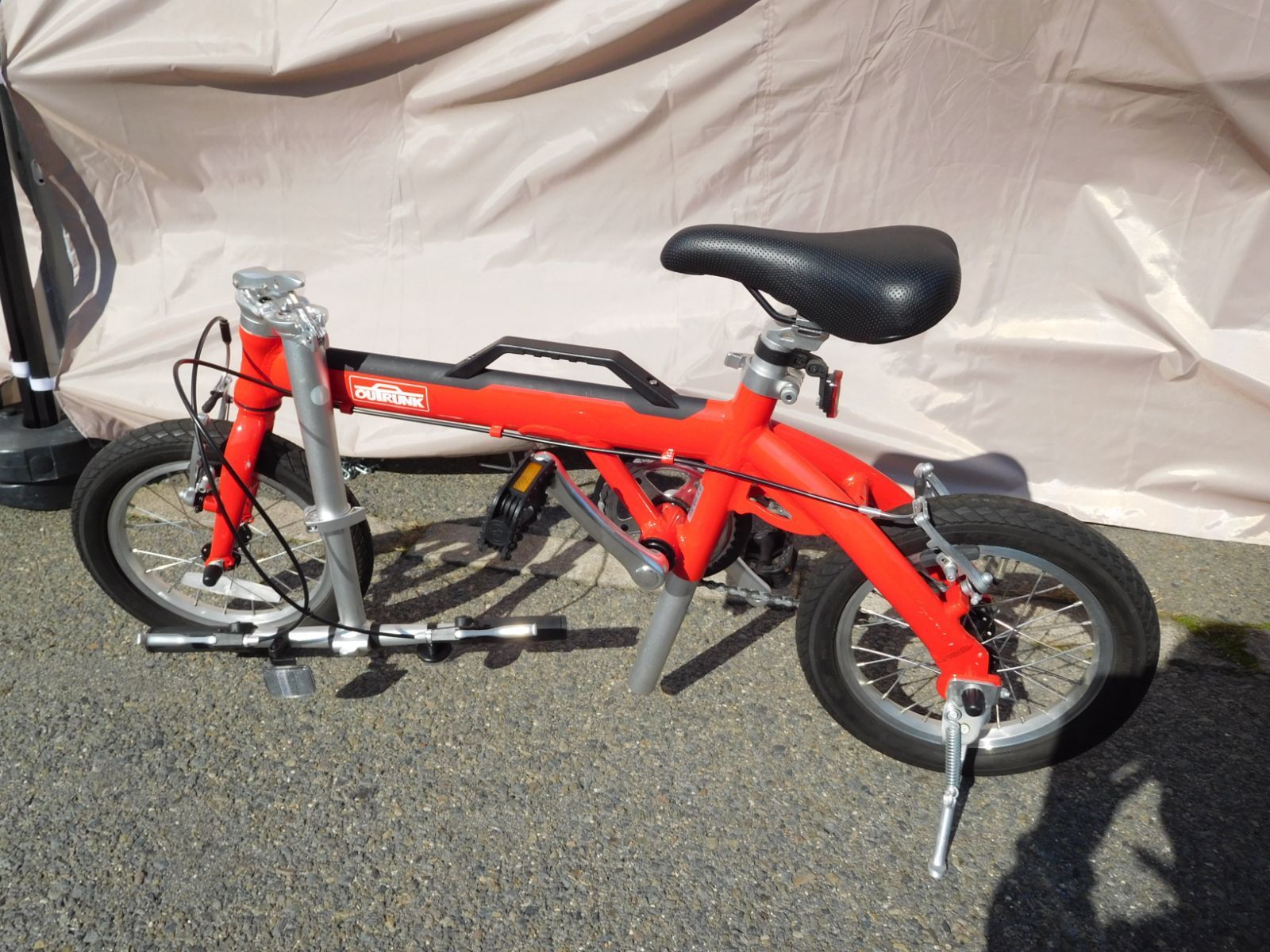サイクルベースあさひ 折り畳み自転車 LOG OUTRUNK 14インチ レッド