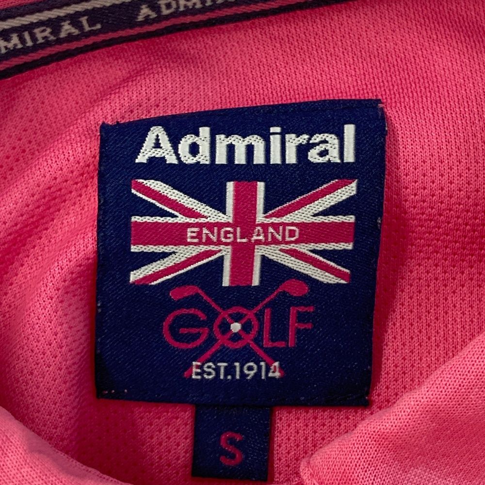 サイズ：S ADMIRAL アドミラル 長袖ポロシャツ ピンク系 [240101605494