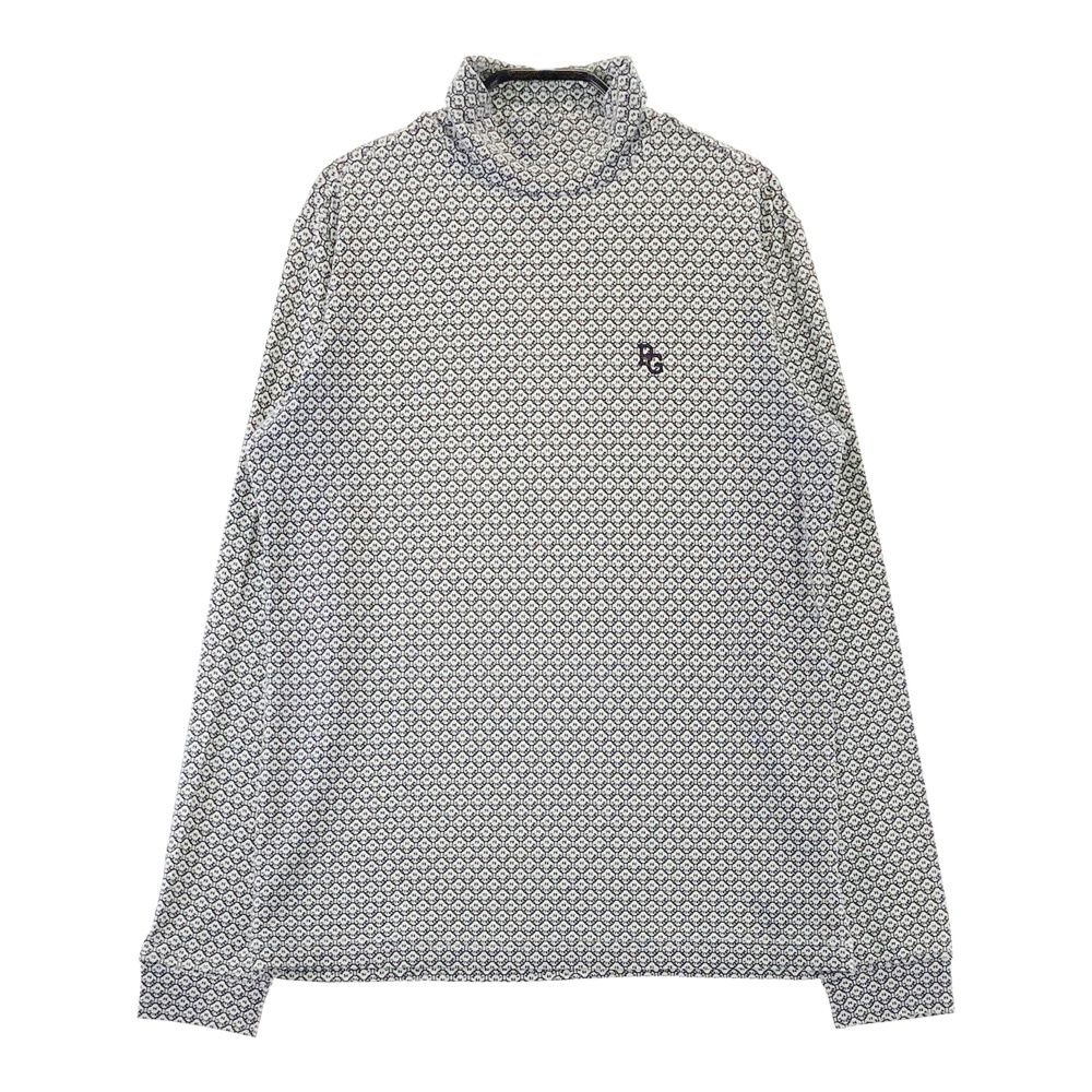 サイズ：1 PEARLY GATES パーリーゲイツ ハイネック長袖Tシャツ 総柄