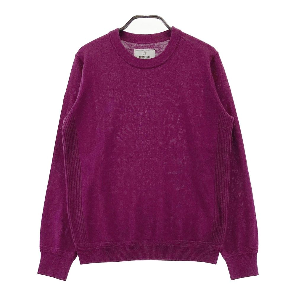 サイズ：M BRIEFING GOLF ブリーフィング ニットセーター パープル系