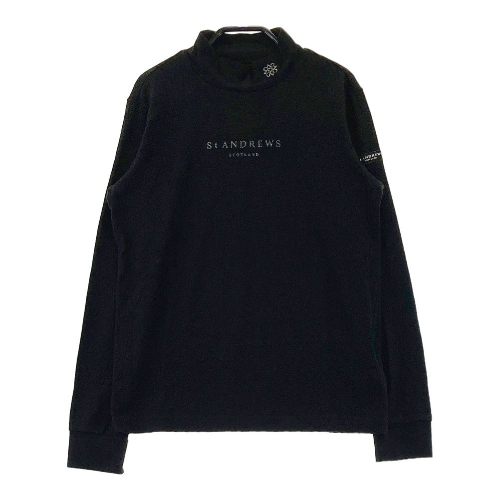 【未使用】セントアンドリュース ゴルフ ハイネックシャツ　M ブラック 未使用】セントアンドリュース ゴルフ ハイネックシャツ M ブラック 未