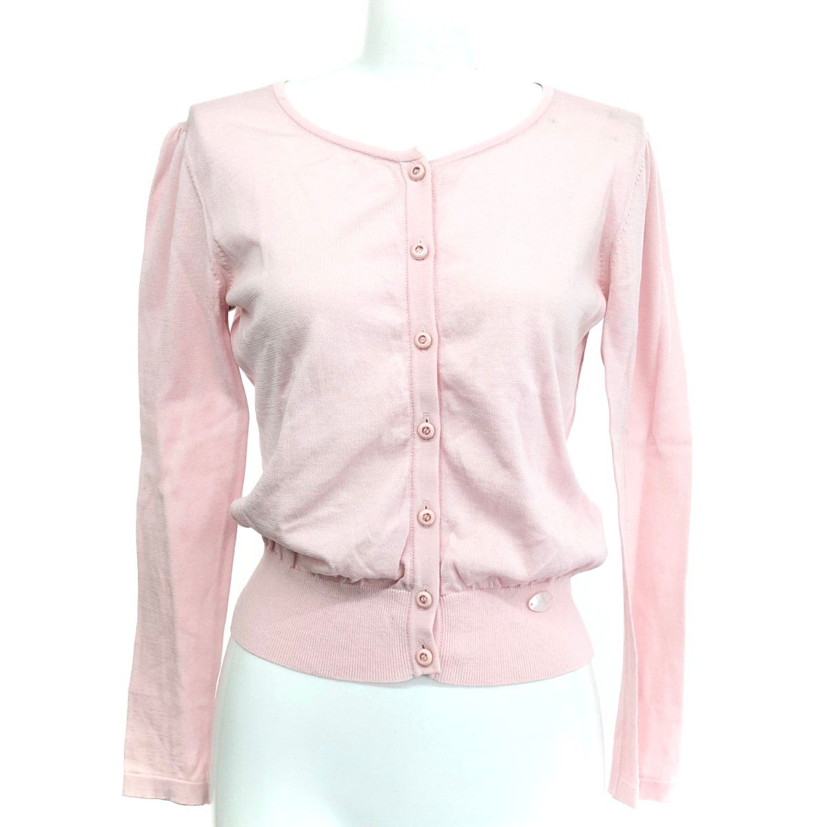 RENE ルネ カーディガン サイズ:36 コットン ピンク レディース