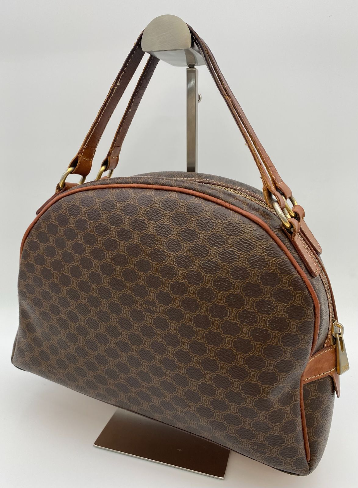 CELINE セリーヌ ハンドバッグ マカダム PVC×レザー 5343 - メルカリ