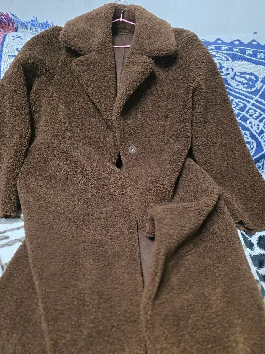 ジゴットブラウン ボア フリース ロング コート
