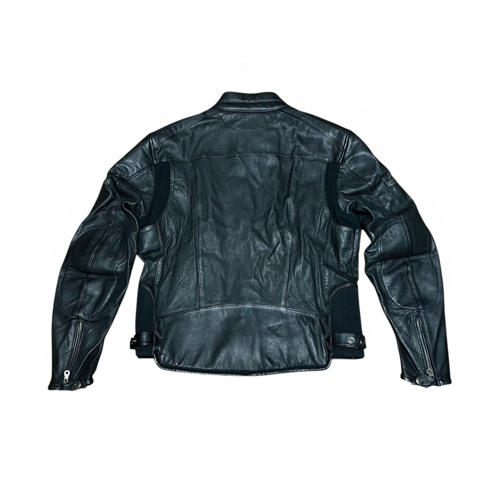 Harley-Davidson 本革 シングルライダースジャケット メッシュパネル