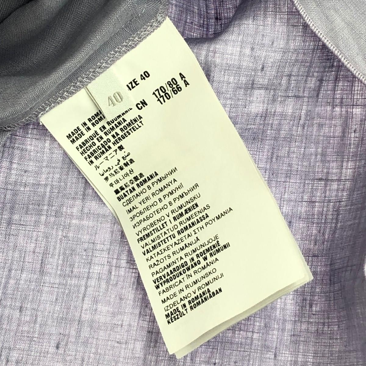 PRADA プラダ ノースリーブワンピース サイズ:40 リネン100％ パープル  