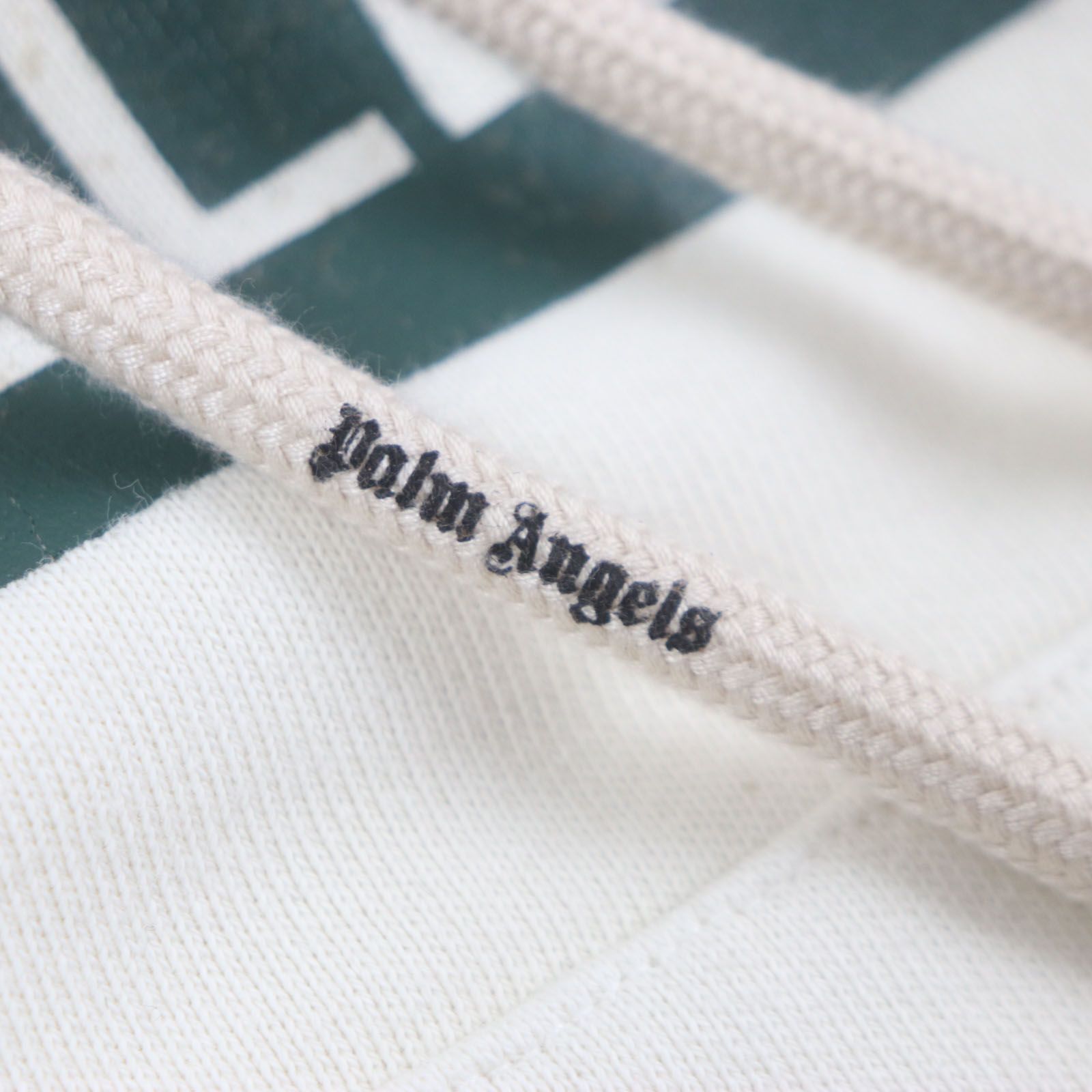 極美品▼モンクレール ジーニアス8×パーム エンジェルス 23AW HOODIE ダメージ加工 ロゴプリント プルオーバー パーカー S 正規品 メンズ 極美品▽MONCLER GENIUS 8×Palm Angels モンクレール ジーニアス8