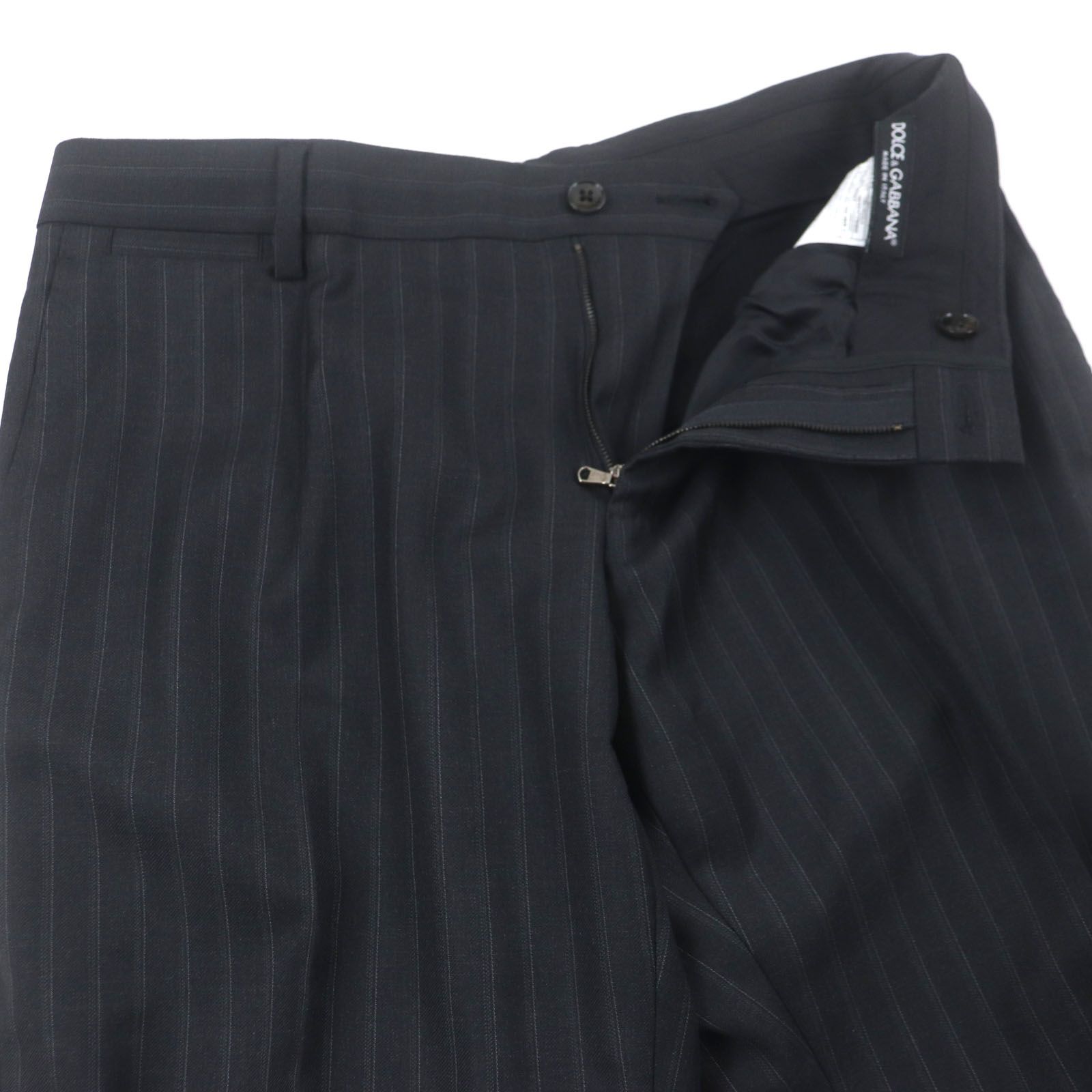 極美品▽DOLCE&GABBANA ドルチェ＆ガッバーナ SICILIA ウール100% 黒