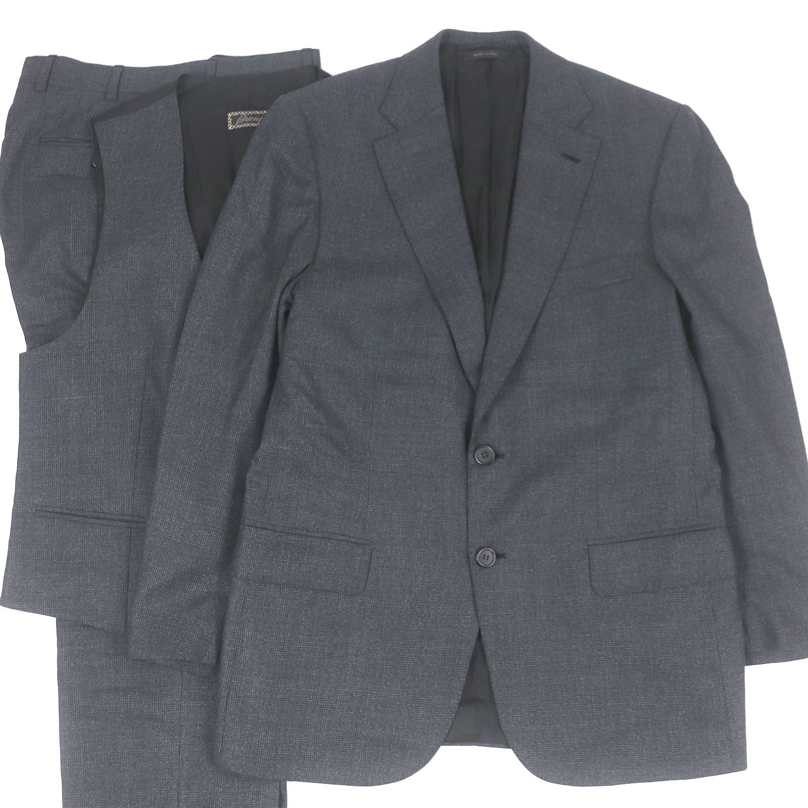 極美品□Brioni ブリオーニ 2023年製 ウール100% グレンチェック 極美品□Brioni ブリオーニ 2023年製 ウール100% グレンチェック