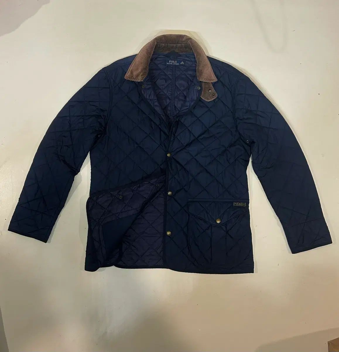 ポロ ラルフローレン キルティング ジャケット ネイビー M 100 105