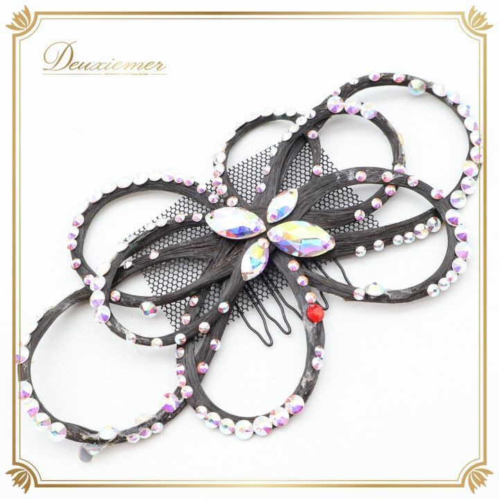 社交ダンス 装飾品 ヘアアクセサリー オーナメント 多美咲 箱つき 多美咲】ヘアオーナメント/ヘアアクセサリー/髪飾り☆社交ダンス/競技