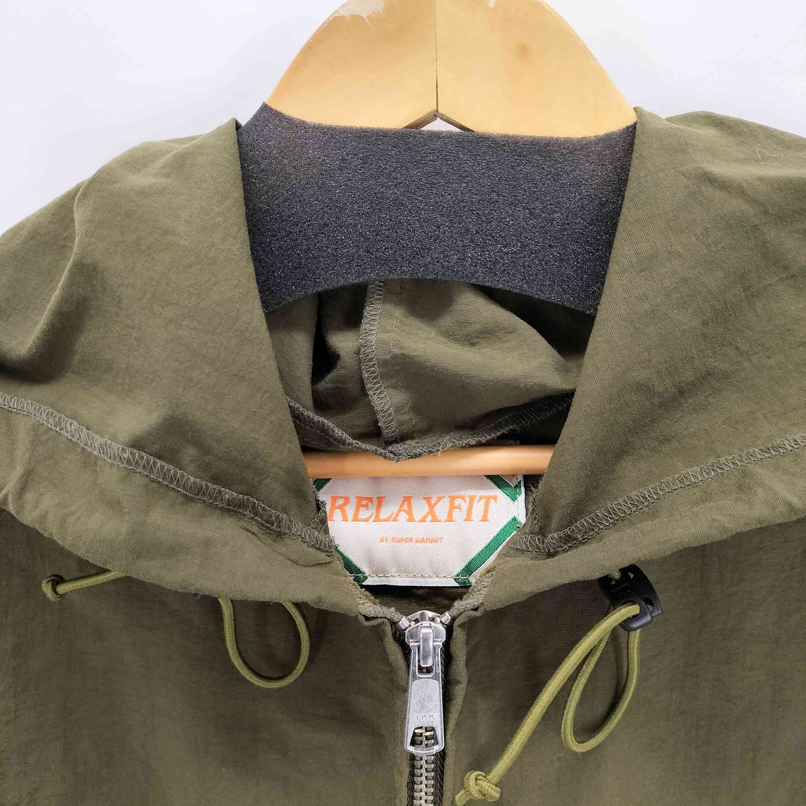 ユーズドフルギ USED古着 ナイロンジップアップパーカー メンズ 表記無