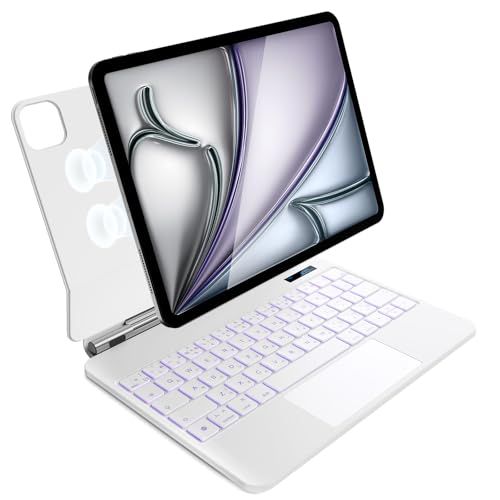iPad Air 11 インチ M 3 2025 年モデル|M 2 年モデル 第5|4世代 および Pro 第4|3|2|1 世代 用 磁気キーボードケース 軽量JIS日本語配列?磁気装着 マルチジェスチャーs