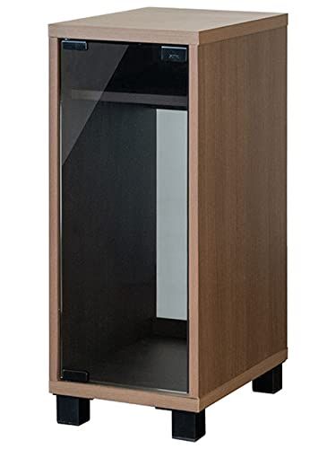 Miyatake Seisakujyo ゲームラック REGABO レガボ PS 5対応 幅25×奥行き35×高さ63ｃｍ ガラス扉付 ゲーム機をすっきり収納できる GRK-004 BR ブラウンs