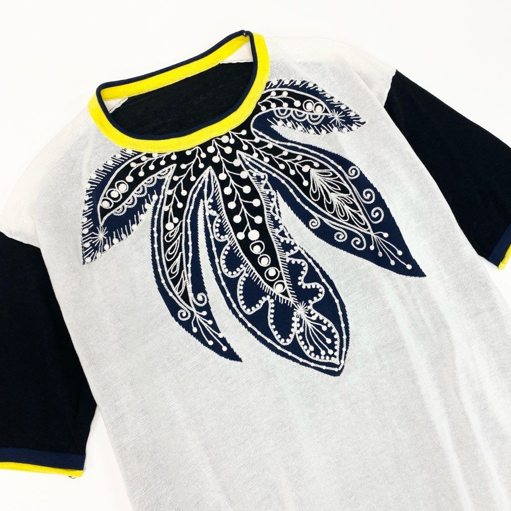 TOKUKO 1er VOL　トクコ　ニット チュニック　動物　お花　刺繍 花の刺繍アップリケ付きワンピース 〜TOKUKO 1er VOL | Salon de EL