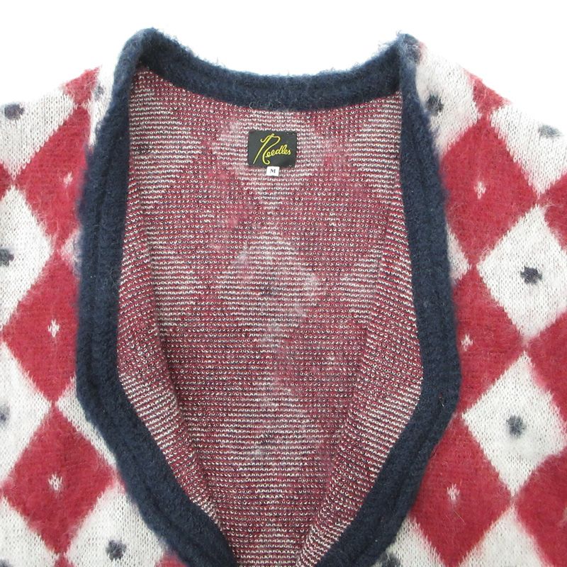 三重本店】 中古 Needles | ニードルス 総柄モヘア長袖カーディガン