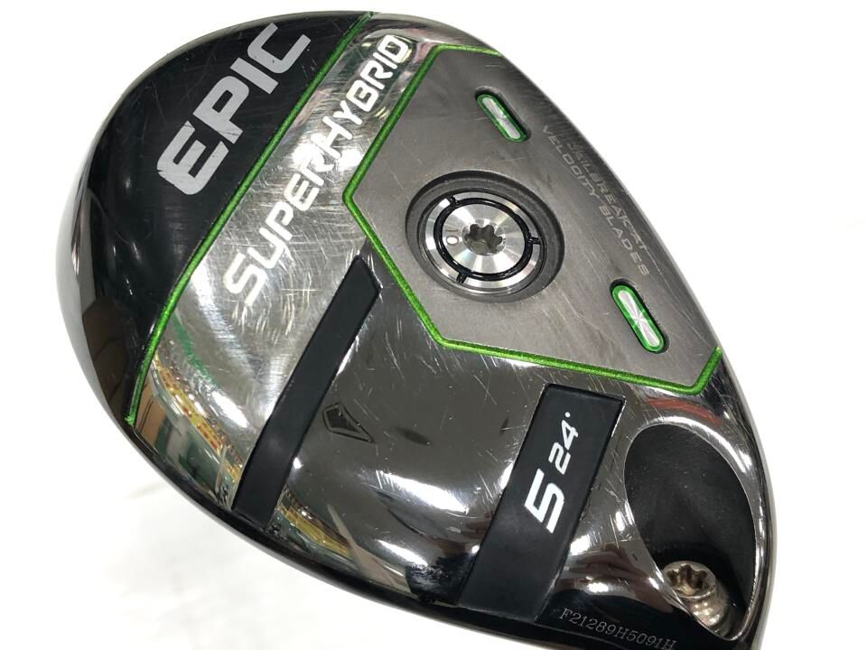 キャロウェイ EPIC SUPER HYBRID US 24度 Steel Fiber fc 75 HY F 4フレックス ユーティリティ