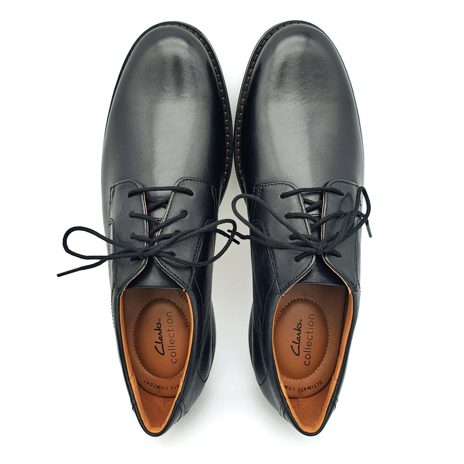 Clarks クラークス Becken Lace ベッケンレース 本革 ブラックレザー 26.0 cm