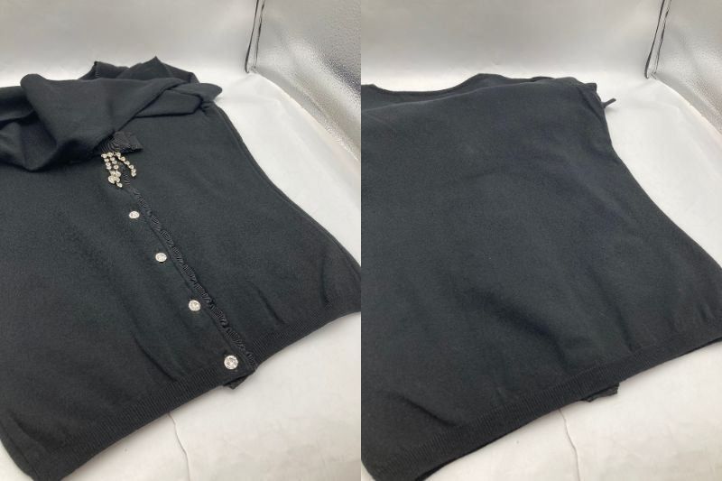 Blumarine ブルマリン スワロフスキーボタン カーディガン WL0213316 サイズ IT40 ブラック 中古 D4 Blumarine - Blumarine ブルマリン スワロフスキーボタン カーディガン