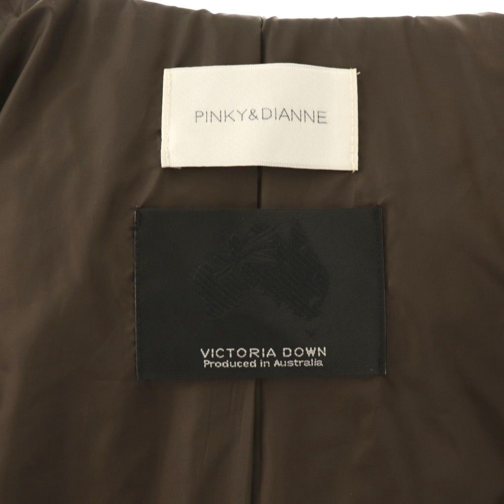 PINKY-DIANNE ファー付きトレンチ風ダウンコート