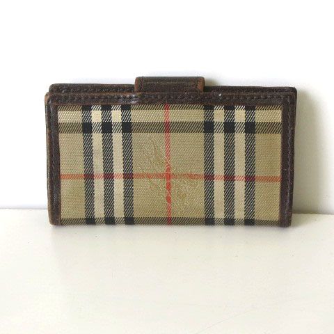 バーバリー BURBERRY キーケース 4連 ノバチェック ホース ロゴ