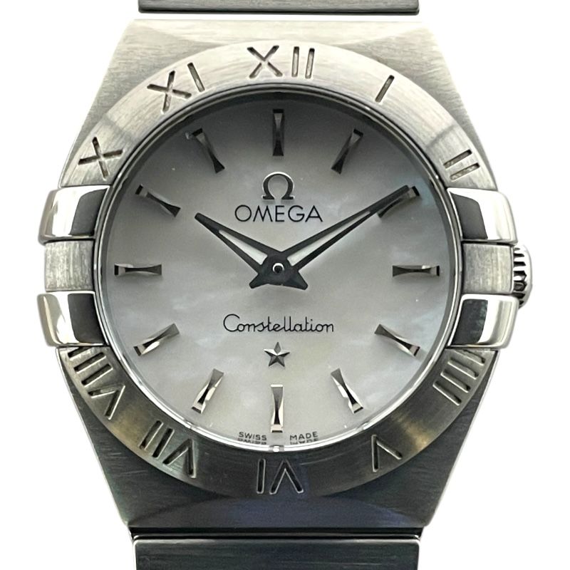 オメガ OMEGA コンステレーション ブラッシュ 123.10.24.60.05.001 ホワイトシェル SS クオーツ レディース 腕時計
