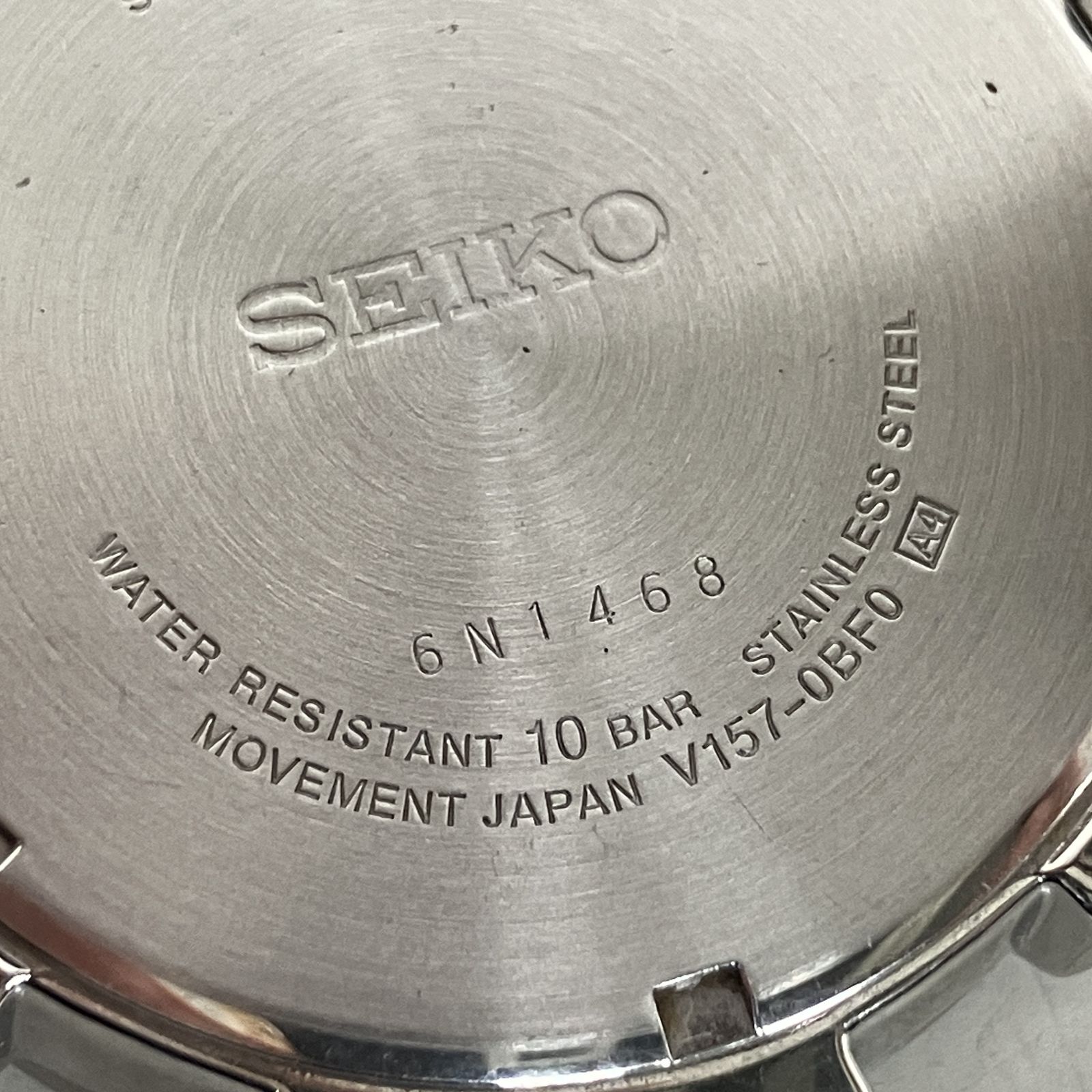 SEIKO セイコー V 157-0 BF 0 SOLARソーラー ル グランスポーツ ラウンドケース型
