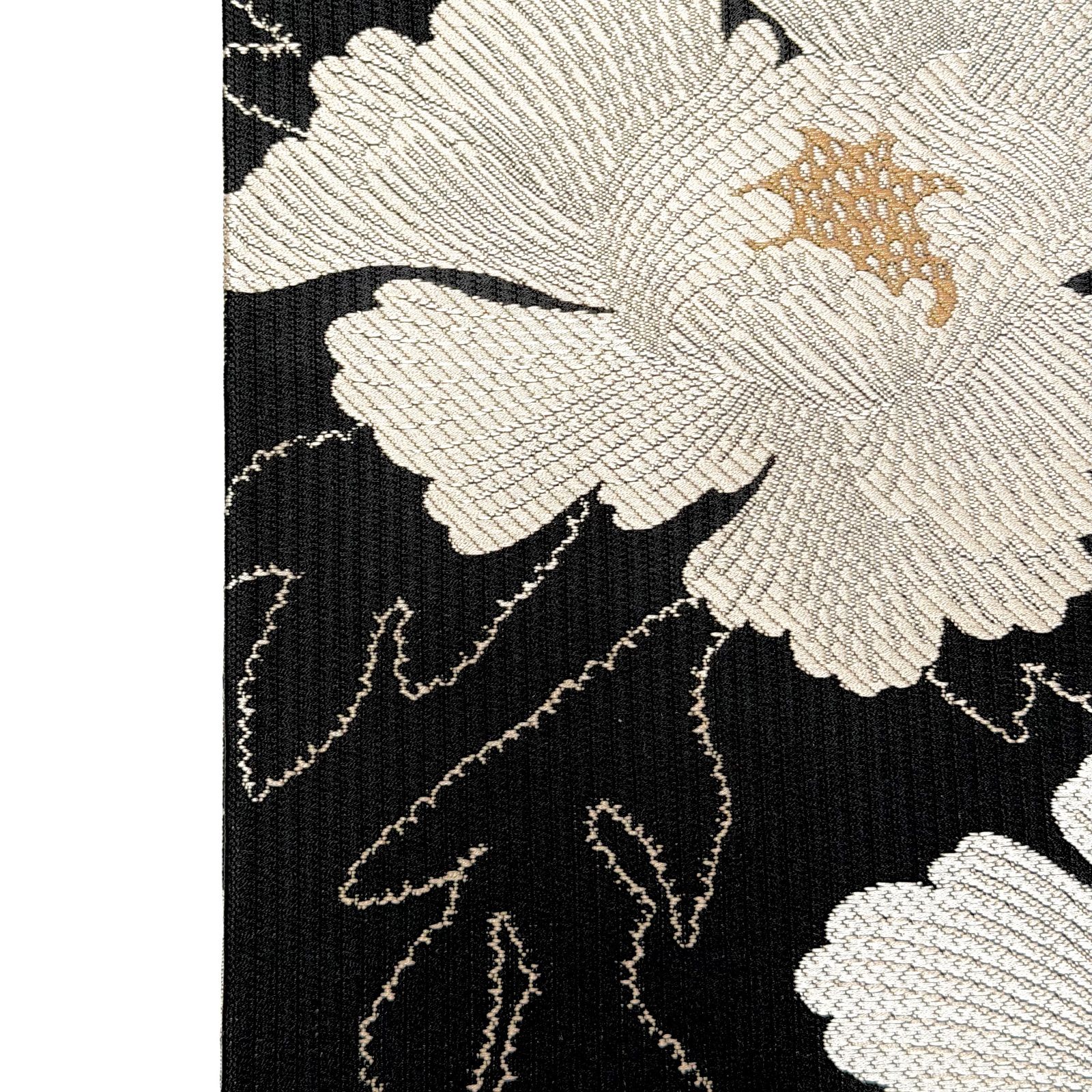 半幅帯　博多織　リバーシブル　博多小袋帯　牡丹柄　6697 半幅帯 博多織 リバーシブル 博多小袋帯 牡丹柄 0372 - メルカリ