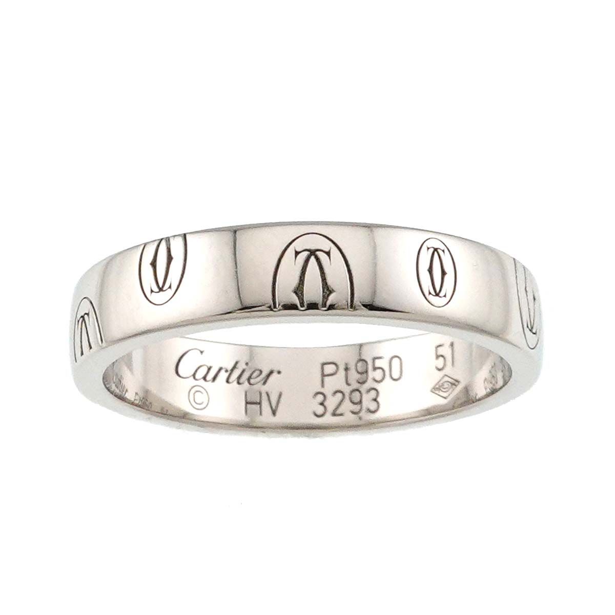 カルティエ ハッピーバースデー リング 8.5号　プラチナ指輪 カルティエ/ハッピーバースデーリング/Cartier/Happy Birthday Ring