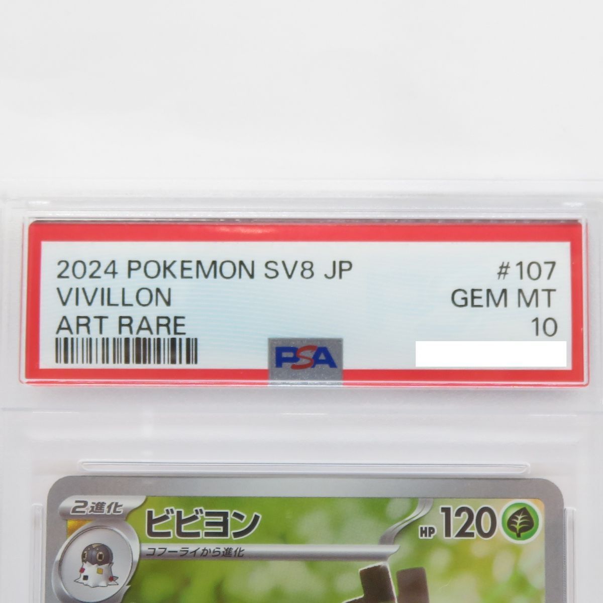 PSA10】ポケモンカード ビビヨン sv8 107/106 AR 鑑定品 内容 【公式通販】