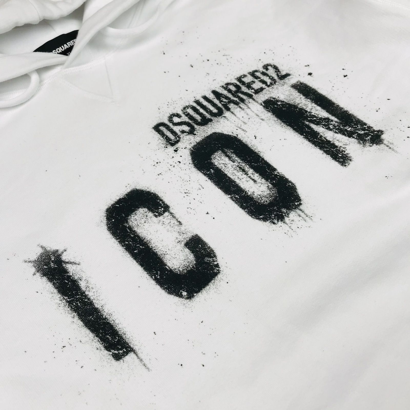 美品☆DSQUARED2・ディースクエアード・メンズ ブランドICONペイント 