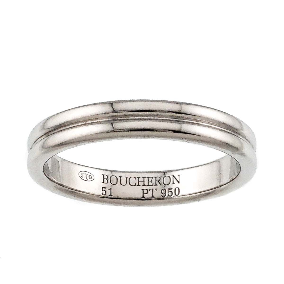 ブシュロン BOUCHERON ゴドロン #51 リング Pt プラチナ 指輪 Godron 