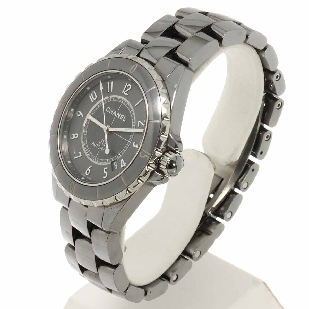  シャネル CHANEL J12 クロマティック 38mm H2979 メンズ 腕時計 グレー オートマ 自動巻き ウォッチ 90309109 男性向け 自動巻き時計 腕時計(アナログ)