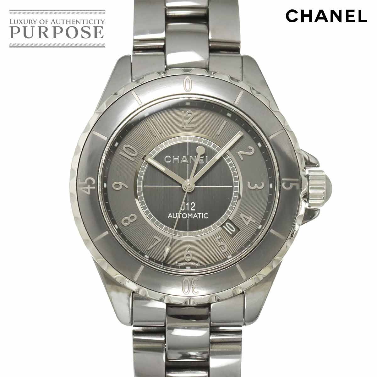 シャネル CHANEL J12 クロマティック 38mm H2979 メンズ 腕時計 グレー オートマ 自動巻き ウォッチ 90309109