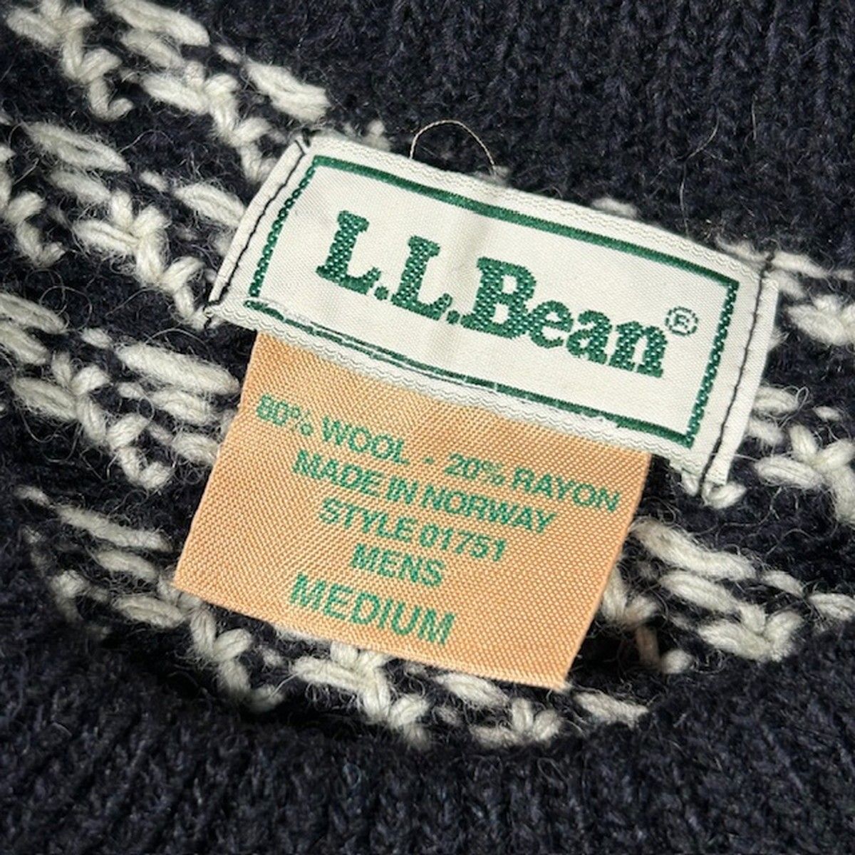 L.L.Bean エルエルビーン 80's 80年代 L.L.Bean バーズアイ ニット