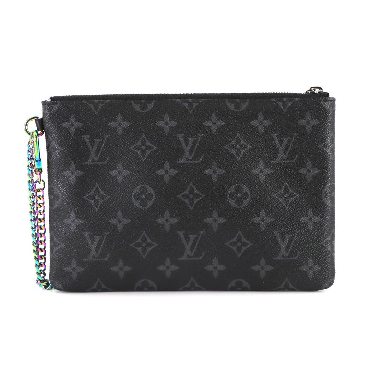  ルイ ヴィトン LOUIS VUITTON フラグメント モノグラム エクリプス iPad ポーチ クラッチ バッグ ブラック M 64449 クラッチバッグ バッグ