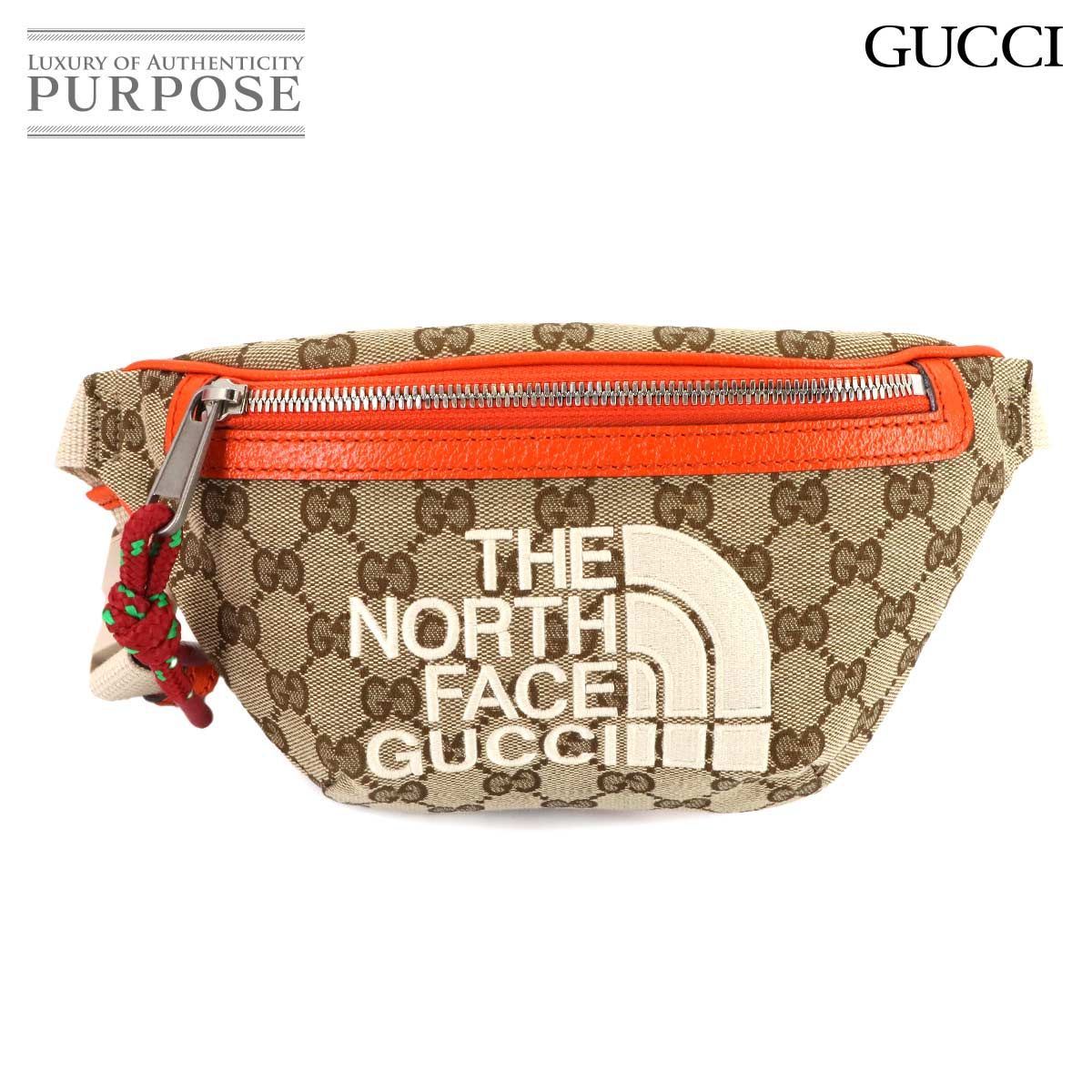 未使用 展示品 グッチ GUCCI ザ ノースフェイス ウエスト ポーチ