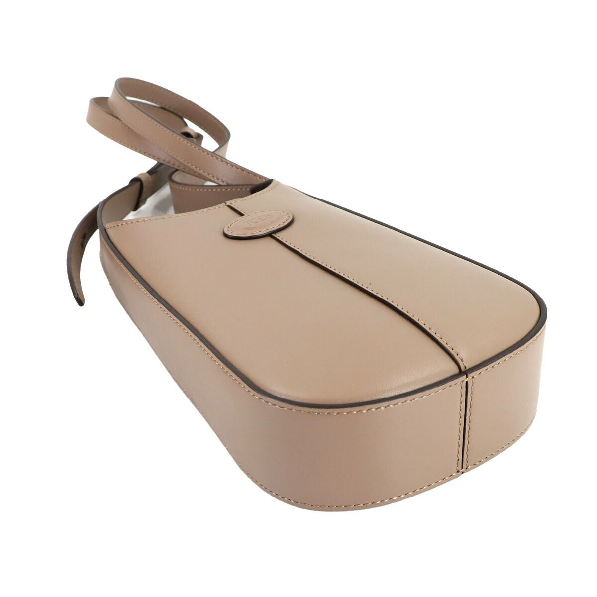 美品TOD'S ベージュ レザー ショルダーバッグ 未使用 展示品 トッズ TOD'S ディーアイ バッグ ショルダー バッグ
